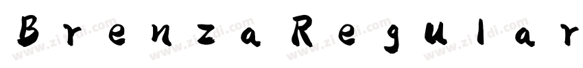 Brenza Regular常规字体转换
